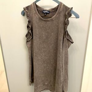 Kids Freshman 1996 Off the Shoulder Grey Sweater